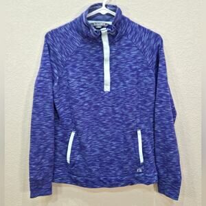 Avalanche Loma Snap Neck Pullover Sweater women’s size medium purple/blue Medium